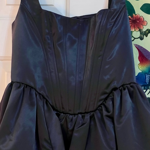 🌺🎉HP🎉🌺 NWT Staud Landscape Mini Dress Black - Picture 11 of 16